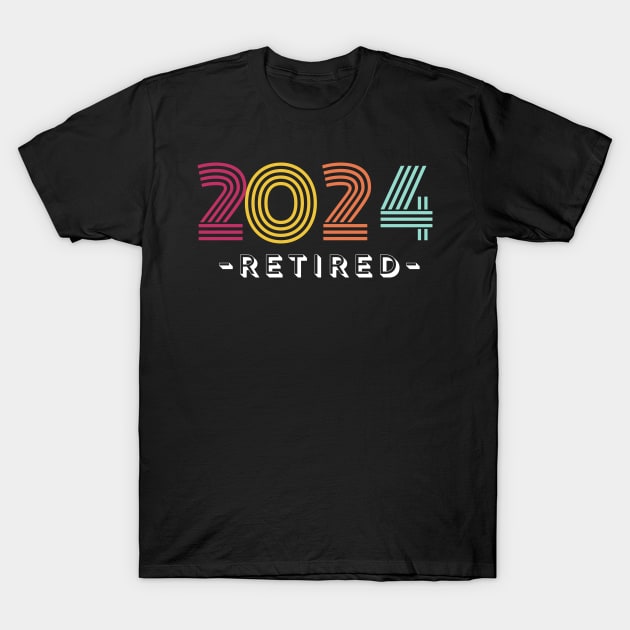 Retirement 2024 T-shirt T-Shirt by QuantumThreads